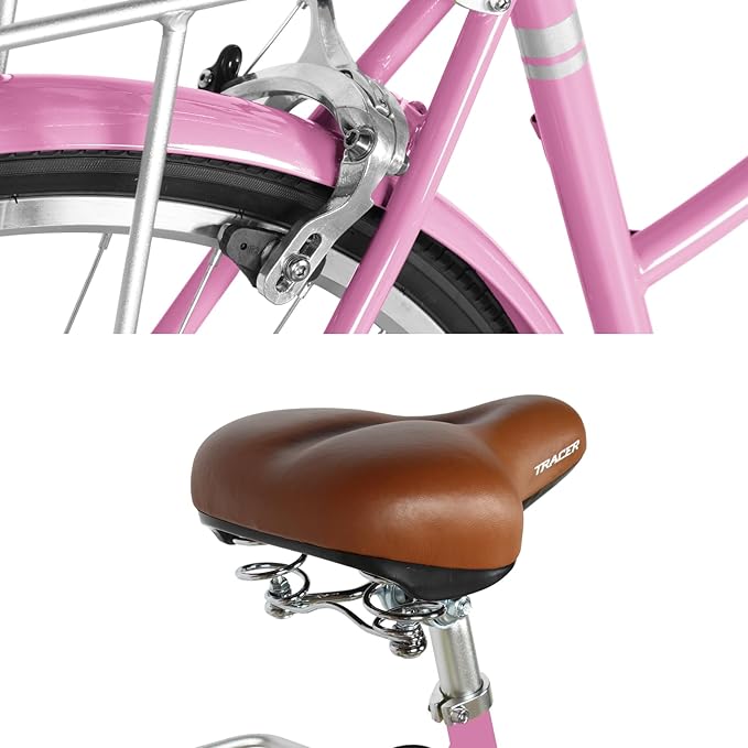 Tracer Osaka Hybrid Bikes for Women/Men,Steel Frame, 7-Speed/Inter-3 Speed, 700c Wheels,City Bike,Comfort Bike,Commuter Bike,Womens Bike Multiple Color