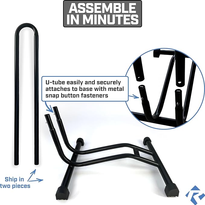 Revere Bike Stand Set of 2 – Adjustable Bicycle Parking Rack for 20–29 Inch Wheels, Fits Tires up to 2.6”, Portable Powder-Coated Steel Bike Storage for Indoor & Outdoor Use