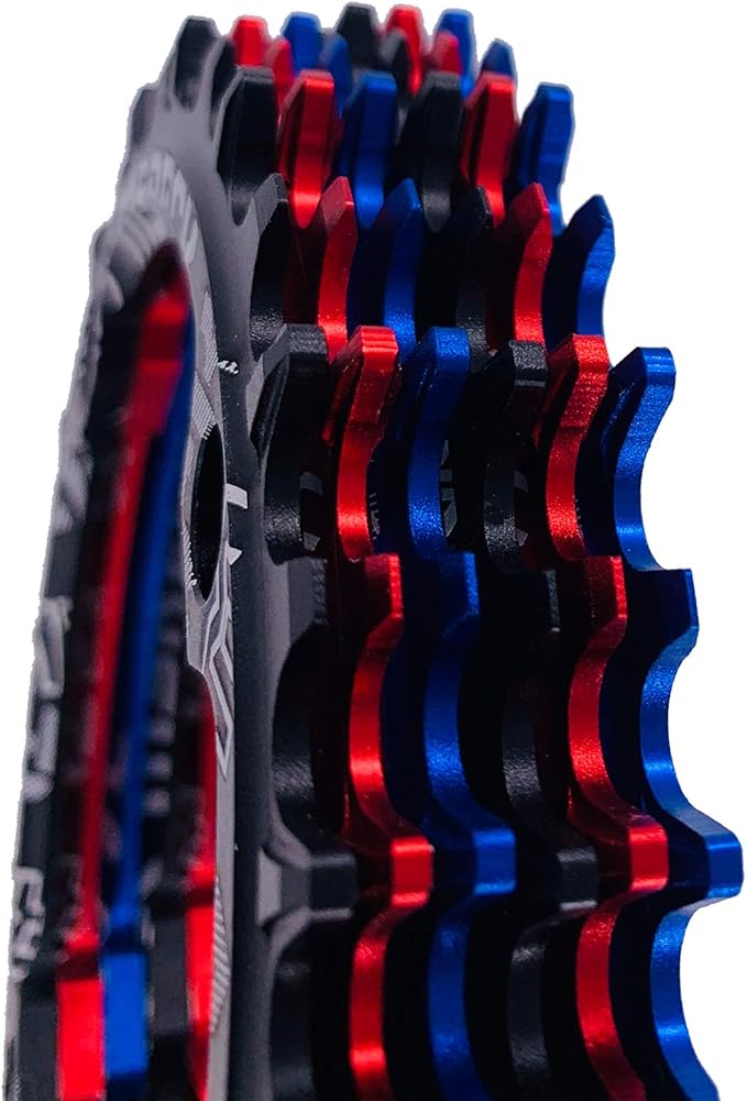 Round Oval Chainring 104 BCD 32T 34T 36T 38T 40T 42T 44T 46T 48T 50T 52T Narrow Wide Single Chain Ring for Road Bikes, Mountain Bikes, BMX MTB Bike