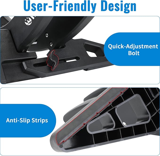 WILDKEN Bike Stand, Bike Stand Floor for Home/Garage Adjustable Bicycle Stand Bike Parking Rack Fit Road Bike, Mountain Bike, MTB, BMX, Commuter Bike, Kids Bike, Scooter (Black)