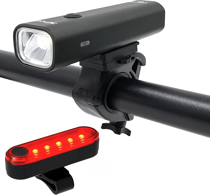 Bike Lights for Night Riding, Bicycle Lights Front and Rear, Light Bar for Ebike Headlight, Bicycle Headlight, LED Bike Lights, Back Tail Light Set, Rechargeable, Scooter Dirt BMX MTB Road