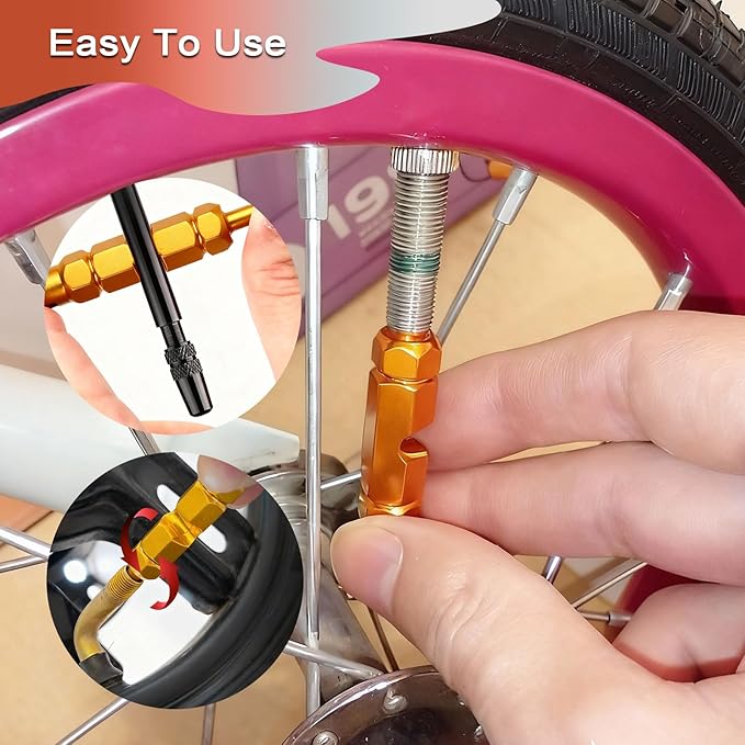 74 Pcs Bike Tire Repair Kit,Portable Bicycle Tire Patch Kit,Premium Tool Kit with Valve Core Wrench,Needle-nose Pliers,Suitable for Mountain and Road Bike