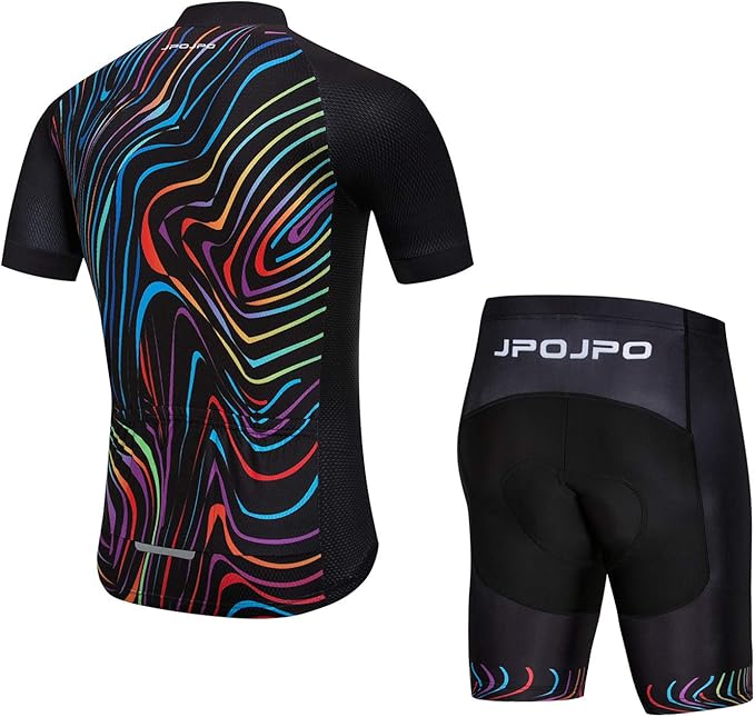Hotlion Men's Cycling Jersey Set Summer Cycling Clothing Suit Pro Team Bike Clothes Road Biking Outfits Bicycle Kit for Men