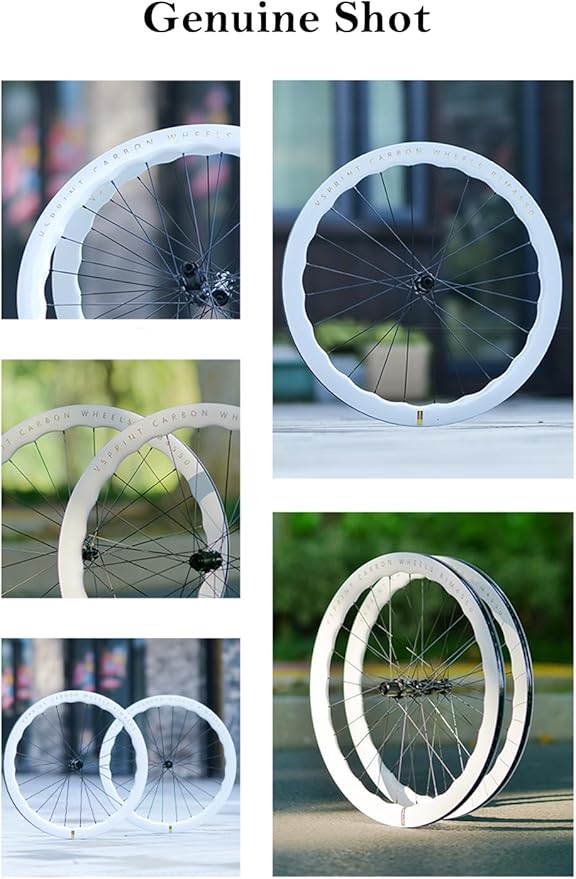 Carbon Fiber Road Bike Wheelset VSPRINT 45/50mm 60/65mm Aero Wave Carbon Wheels 700c Center Lock Disc Brake 21/28mm Width 24H Spokes