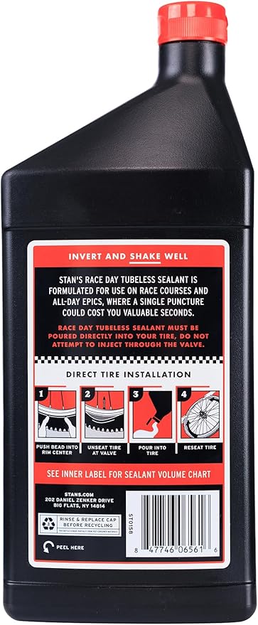 Stan's NoTubes Tire Sealant, Long Lasting Flat Prevention, Ultra Fast Sealing, up to 1/4" punctures, Proactive Tire Repair, for Mountain, Road, Gravel, Cyclocross, and Commuter Bikes