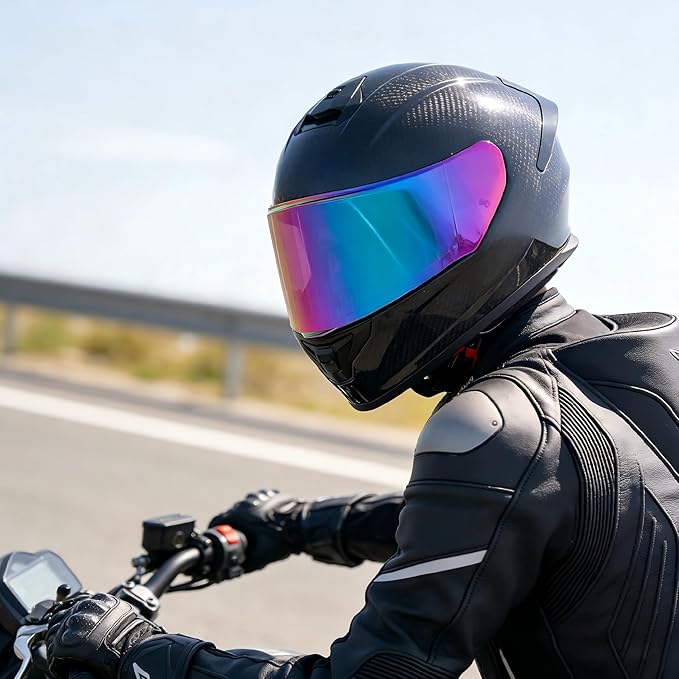 Helmet Visors Face Shield Replacement,For Assault/Rapid/Stream Helmet Visor Accessories (Rainbow)