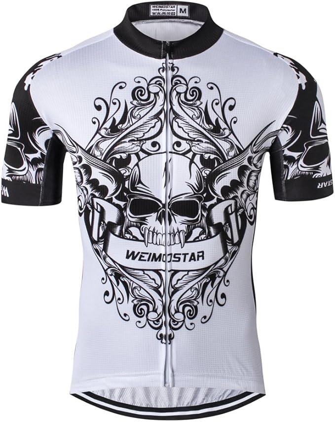 Weimostar Men's Cycling Jersey Men Mountain Bike Jerseys Short Sleeve Tops S-5XL