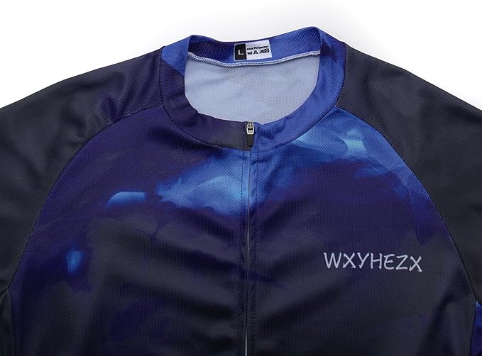 Men's Cycling Jersey Set Road Bike Shorts Sleeves Jersey Zipper Pokcet Bib Shorts with 20D Gel Pad Biking Clothing Sets