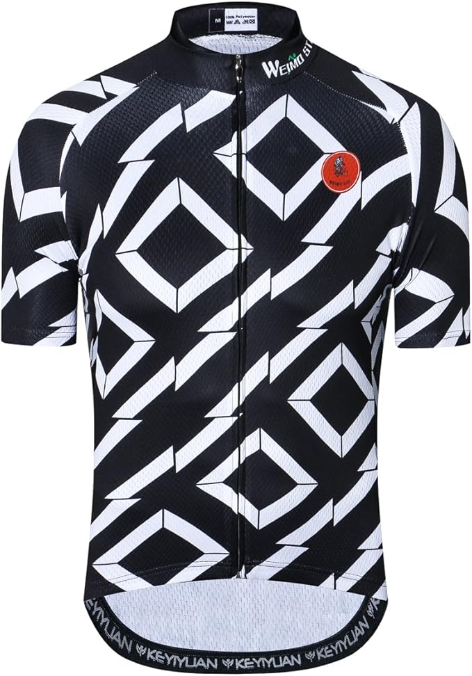 New Pro Full Zipper Men's Cycling Jersey Short Sleeve Riding Shirt USA