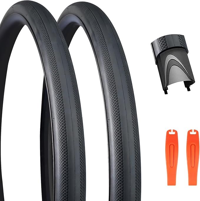 ZUKKA Bike Tire 1/2 Pack Road Bike Tire 700 x 28C / 700 x 32C Road Bike Tire 28/32-622mm Tire for Hybrid Bike Commuter Bike Road Bike Fix Gear Bike