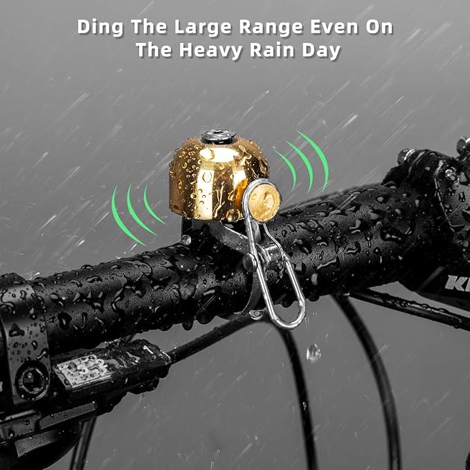 ROCKBROS Bike Bell Classic Bicycle Bell for Bike Ring Bell with Loud Sound Bells for Road Mountain Bike Handlebars Adults