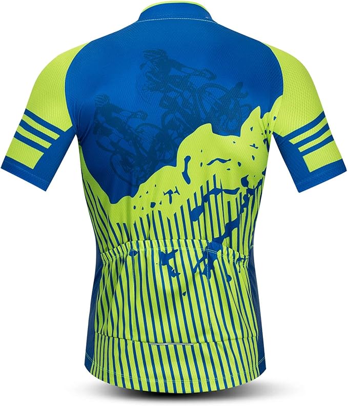 Men's Cycling Jerseys Summer Breathable Bicycle Shirts for Male Riding Clothing Quick Dry MTB Jersey