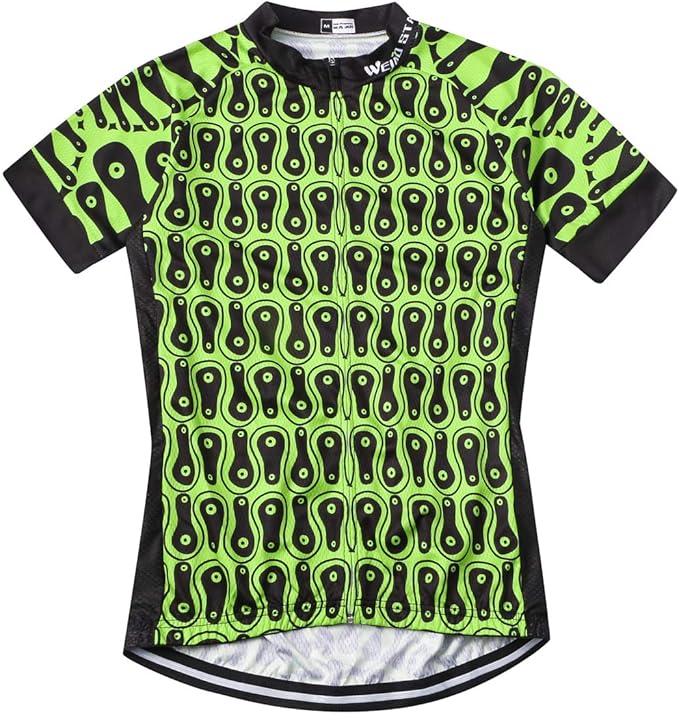 Weimostar Men's Cycling Jersey Short Sleeve Bike Clothing Multicolored Diamond