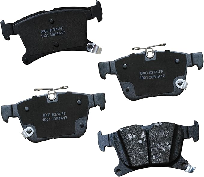 Bendix Premium SBC1901 Ceramic Rear Brake Pads for Chrysler Pacifica 2024-2017, Voyager 2024-2020