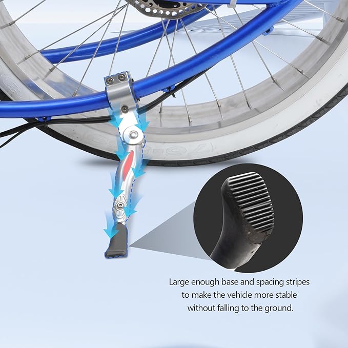 MICARGI Cruiser Bike Adjustable Bike Kickstand, Aluminum Alloy Bike Kickstand