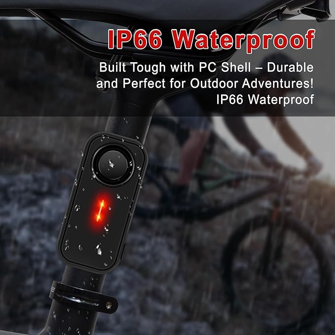 Car Alarm System, 113dB Fake Car Alarm, Motion Alarms for Cars with 2 Remotes Vehicle Security Alert Automotive Vibration Warning Interior Safety Red LED Light IP66 Waterproof
