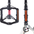 Bike Pedals - Aluminum Alloy Anti-Slip Bicycle Pedals, 2 Bearings & DU Bushings, Sealed Bearings, Reflective Strips, Universal for Mountain/Road/Folding Bikes