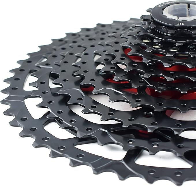 VG SPORTS 8/9/10/11/12 Speed Ultra-Light Bike Cassette for Mountain Bike 11-40T/11-42T/11-46T/11-50T/11-52T MTB Cassette Lightweight Aluminum Bracket Cassette