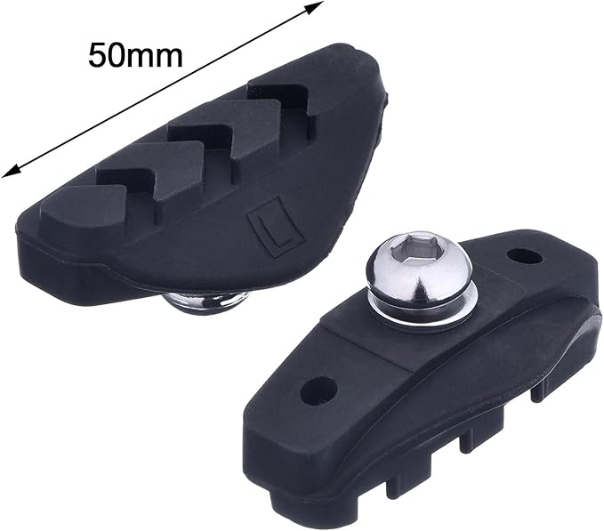 2 Pairs Road Brake Pads with Installation Tool Caliper Brake Blocks 50 mm