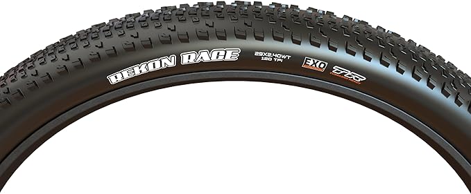 MAXXIS Rekon Race – Dual Compound – 27.5 & 29 – EXO Protection – E25 Rated – Tubeless Ready Semi-Slick XC Race Tire