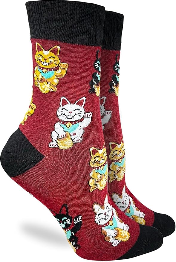 Good Luck Sock Novelty Crew Socks for Adults - For Men, Women and Teens