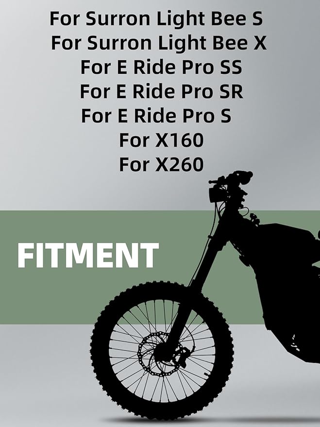 JFG RACING Kickstand for Edirt Bike,CNC Foot Pegs Kick Stand for Electric Dirt Bike Surron Light Bee X and S/E Ride Pro S SS SR/Talaria Sting/X160/X260-Gold