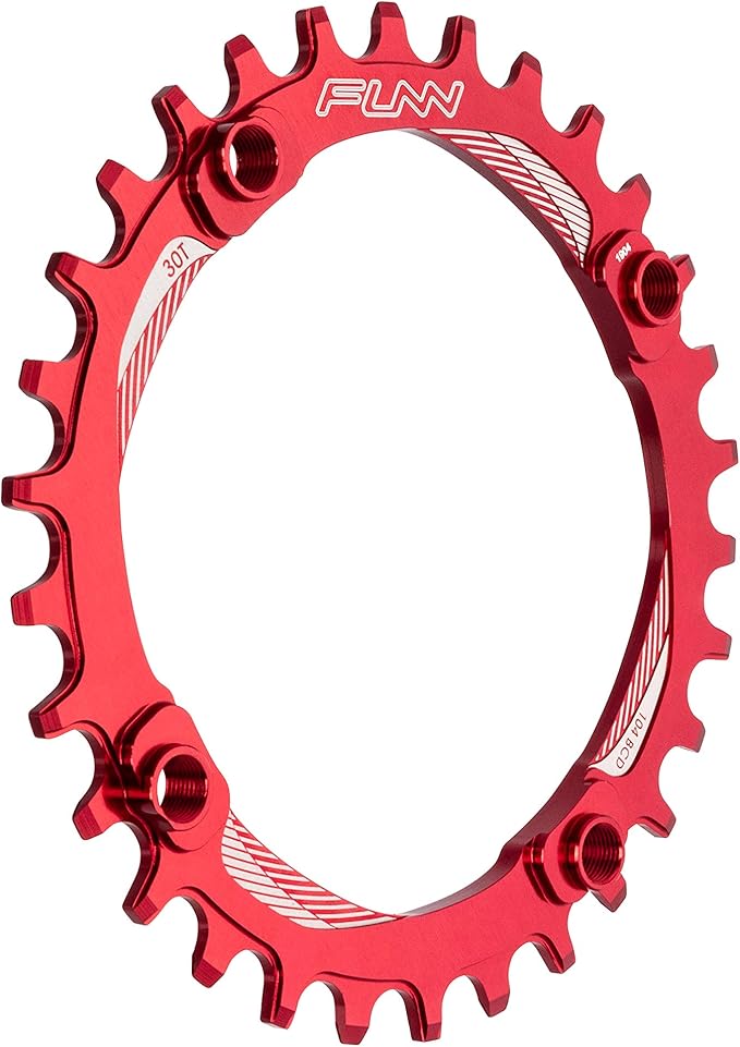 Funn Solo Narrow Wide Chainring for 9 10 11 12 Speed Chain, Fits 104mm BCD Interface Crankset, Single Speed Bike Chain Ring for MTB, BMX Bike, Gravel Bike and Road Bike