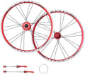 Bike BMX Folding Wheelset, Disc/V Brake QR Aluminum Alloy Double Wall Rims, 20in 22in Cycling Wheel Parts Accessories