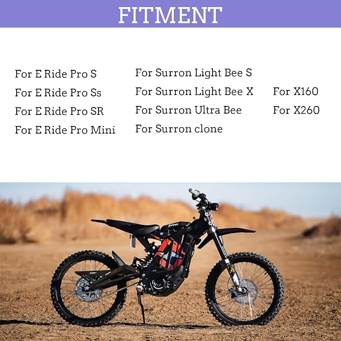 Electric Dirt Bike Bag, EDirt Bike Frame Bag, Front Battery Storage bag for Surron Light Bee/Ultra Bee E-Ride Pro SS/S Talaria Rawrr Mantis,Ebike Accessories