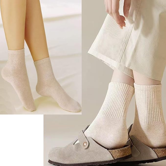 MAGIARTE Womens Mini Crew Ankle Socks Athletic Casual Cotton Socks for Women