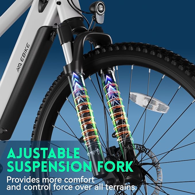 TST Electric Bike for Adults, 750 Peak Motor Ebike with 36V/7.8Ah Battery, up to 40 Miles Range 25 MPH Electric Bicycle, 7 Speed, 26" E Bike for Commute