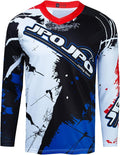 Men's Mountain Bike Jersey Long Sleeve Off-Road Clothing Downhill&Motocross Shirts Breathable/Moisture-Wicking Tops