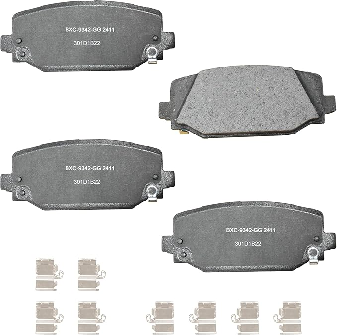 Bendix Premium SBC2411 Ceramic Rear Brake Pads for Jeep Grand Cherokee 2024-2023, Grand Cherokee L 2024-2021