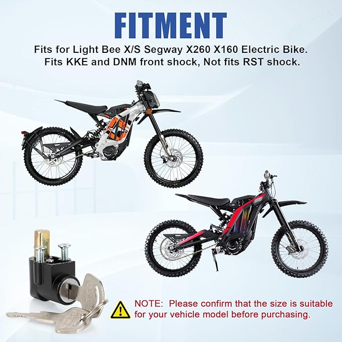 PSLER Front Lock - Head Lock, Fits for Light Bee X and S/X160/X260 Electric Dirt Bike (Not Fits RST Shock)