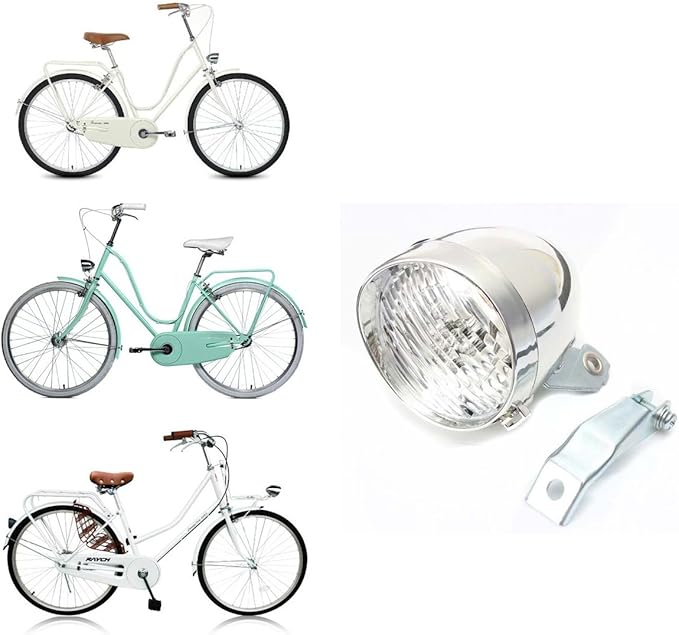 BlueSunshine Vintage Retro Bicycle Bike Front Light Lamp 3 LED Headlight with Bracket