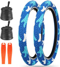 ZUKKA 20 x 2.35 Bike Tire 1/2 Pack 20 inch x 2.35 BMX Bike Tire Folding Replacement Tire for MTB Mountain Bike, BMX Bicycle Commuter Bike