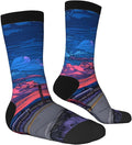 (Cycling on the road) Mid Calf Socks Breathable Adult Unisex Socks Casual Daily Wear for Women Men
