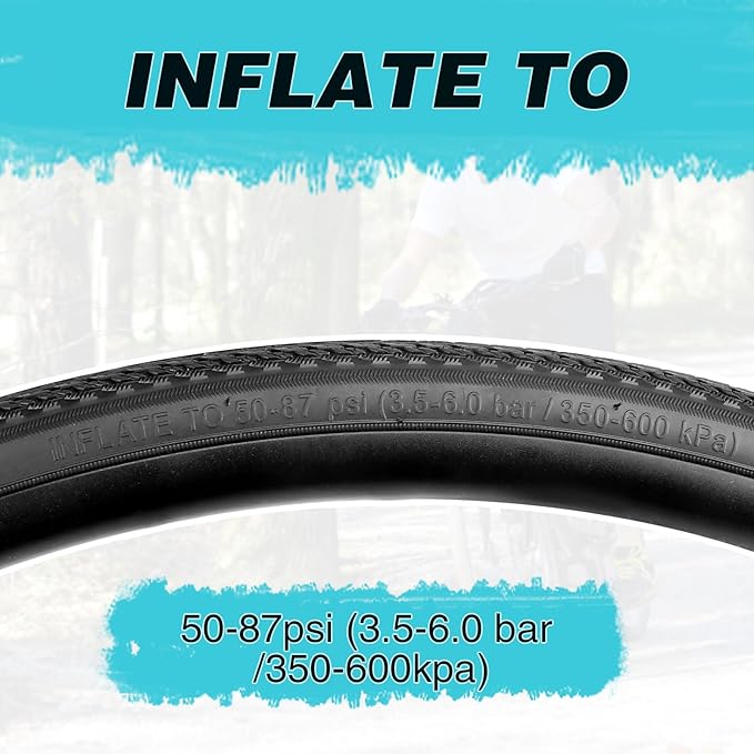 ZUKKA 700C Bike Tires 700×28C/32C/ 35CRoad Bike Tire with 2 Tire Levers Folding Bicycle Tire for Road Bike, Hybrid Bike