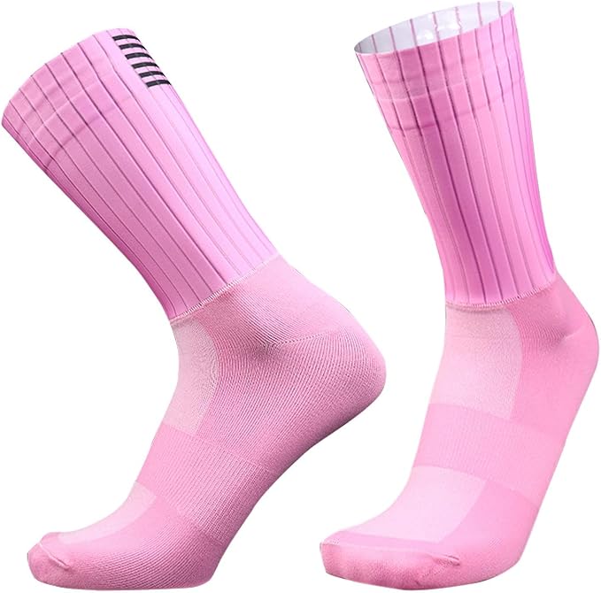 Aero Socks Cycling Men Women Non-Slip Silicone Aerodynamic Cycling Aero Socks one size 6-12