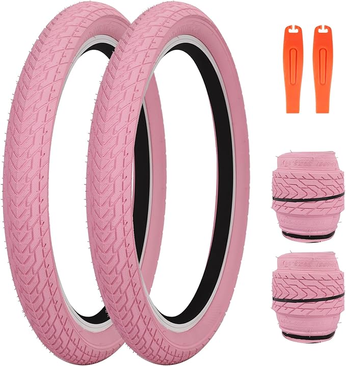 ZUKKA 20 x 2.35 Bike Tire 1/2 Pack 20 inch x 2.35 BMX Bike Tire Folding Replacement Tire for MTB Mountain Bike, BMX Bicycle Commuter Bike