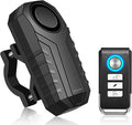 WSDCAM Anti-Theft Bike Alarm with Mount, 113dB Burglar Vibration Motorcycle Bicycle Alarm Security System Waterproof Cycle Bike Alarm with Remote