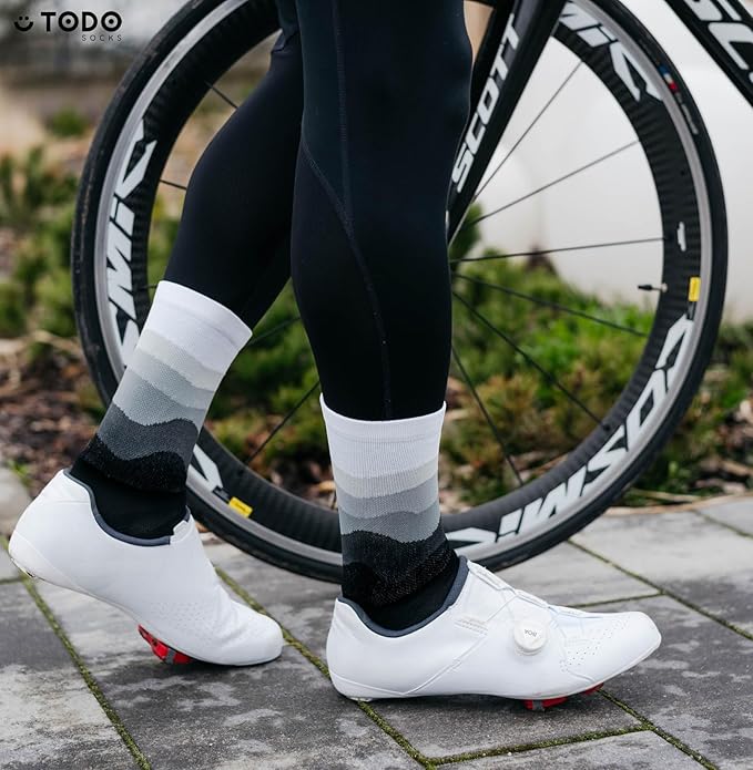 TODO PRO Cycling Socks - Breathable Bike Socks for Men and Women