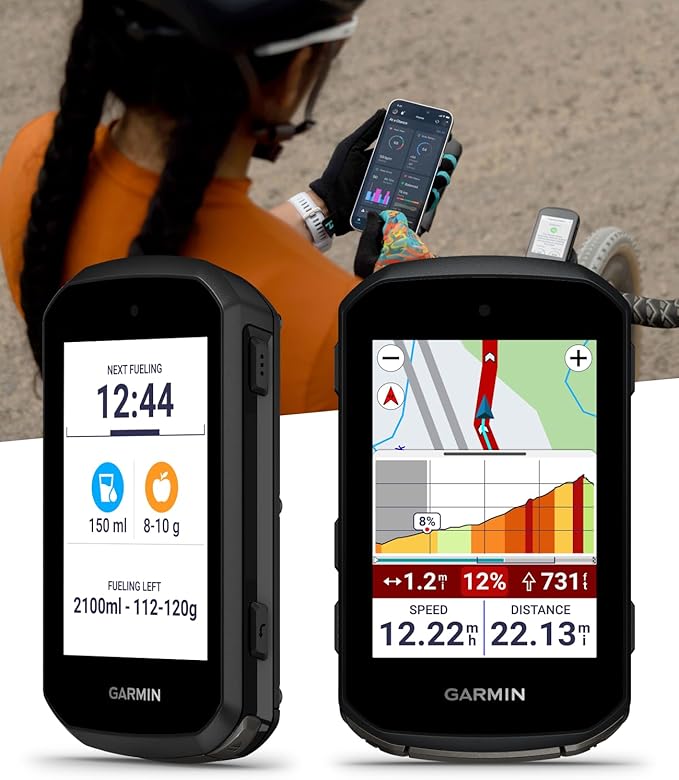 Garmin Edge 850 Compact GPS Cycling Computer, 2.7" Color Touchscreen Display, Bike-Specific Mapping, Advanced Training & Performance Insights + Silicone Case w/ Wearable4U PowerBank Bundle