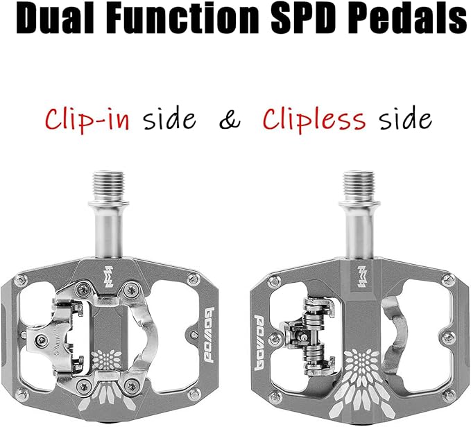 Bike Pedals 9/16" Lightweight Non-Slip Bicycle Platform Pedals - Fits Most Adult Bikes & Mountain Bikes &MTB, Road Bikes and Slip-Resistant Design