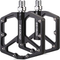 Bike Pedals, Universal Fit Bicycle Pedals Aluminum 9/16" Sealed Bearing Lightweight Wide Flat Platform for Road Mountain BMX MTB Bike