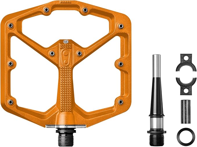Crankbrothers Stamp Flat MTB Pedals - Size-Specific, Lightweight, Versatile, Durable Bike Pedals