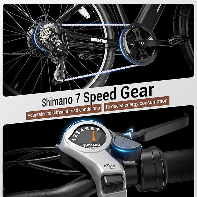 Electric Bikes for Adults, 26"/27.5" E Bikes for Adults with 1200W Peak Motor, 28 MPH, 50+ Miles Range Electric Bicycle, E Mountain Bike with 480WH Removable Battery, UL Certified