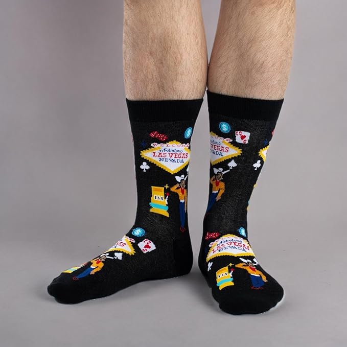 Good Luck Sock Novelty Crew Socks for Adults - For Men, Women and Teens