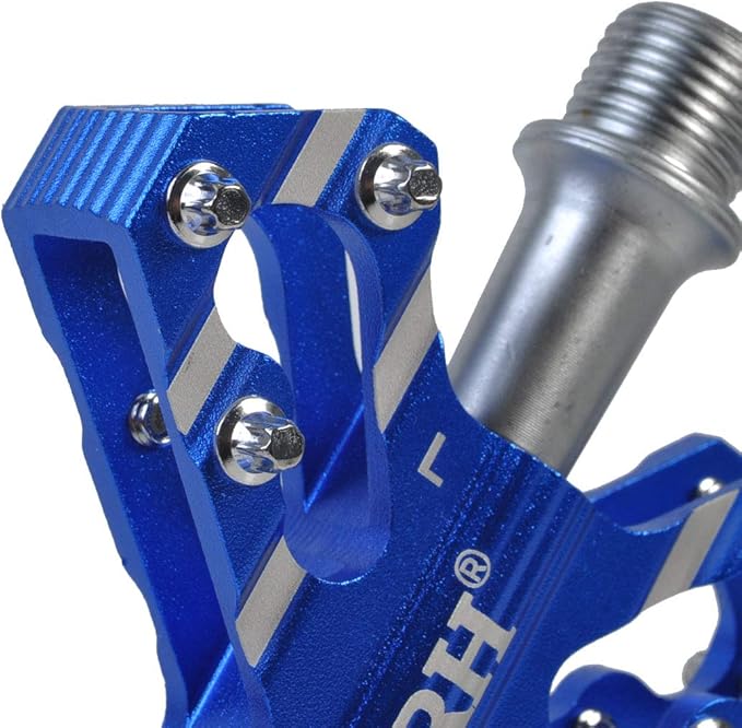 ThinkTop 3 Bearing Ultralight MTB BMX Road Mountain Bike Pedals Platform Flat Aluminum Sealed Ever Lubricate Bearing Axle 9/16 Inch