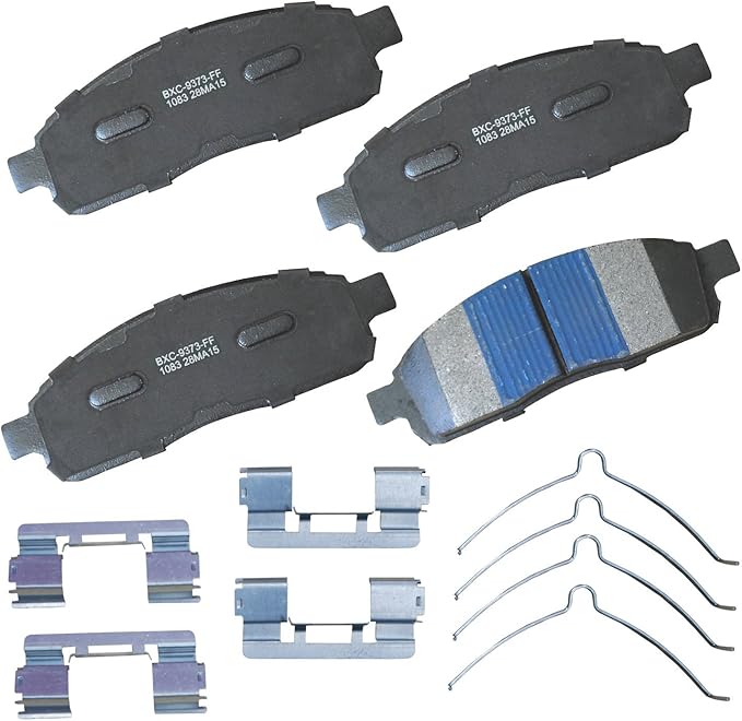 Bendix Premium SBC1083 Ceramic Front Brake Pads for Ford F-150 2009-2004, Lobo 2005-2004